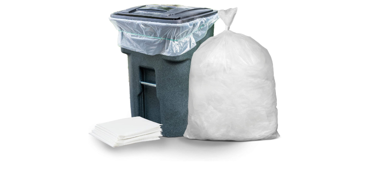 Clear garbage bags