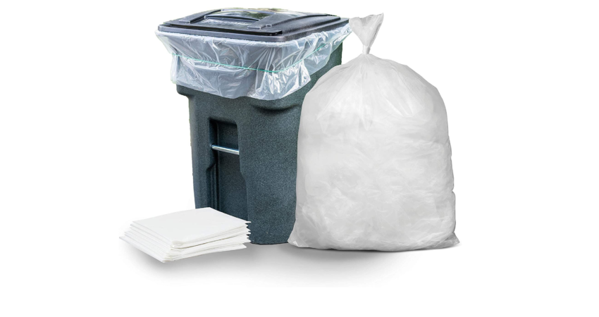 Clear garbage bags